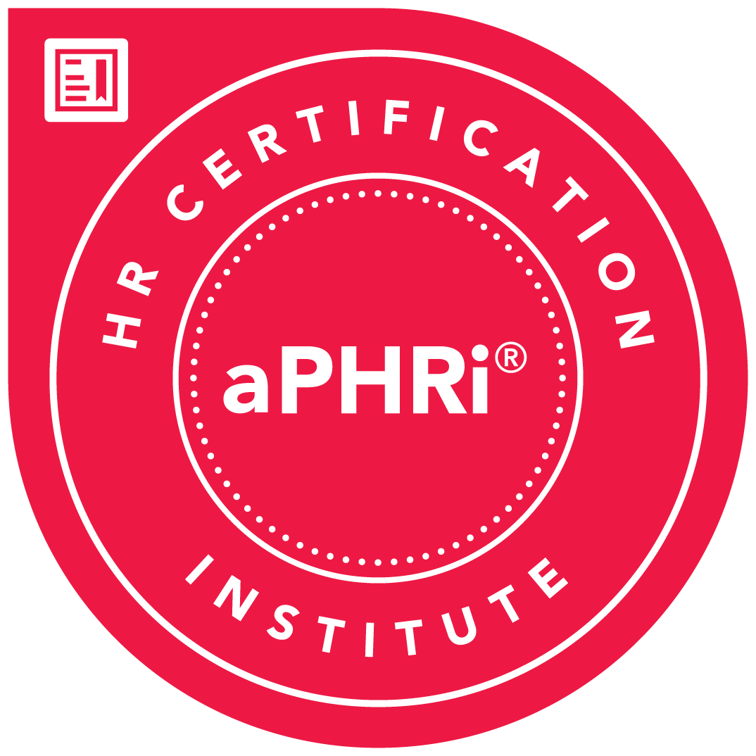 aPHRi certification badge from the HR Certification Institute